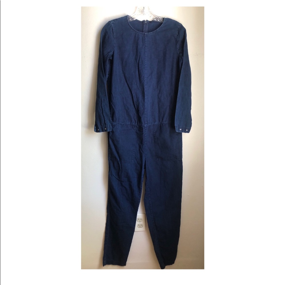 Zara one-piece chambray/denim jumpsuit